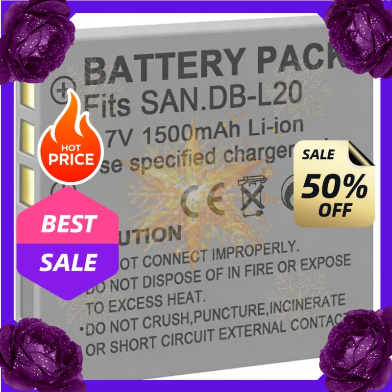 Drone Camera Action - Bateria SWZY 3.7V 1500mAh DB-L20 para