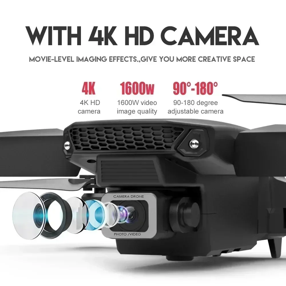 E88 pro wifi fpv drone grande  - Drone Camera Night Vision avaliação e preço